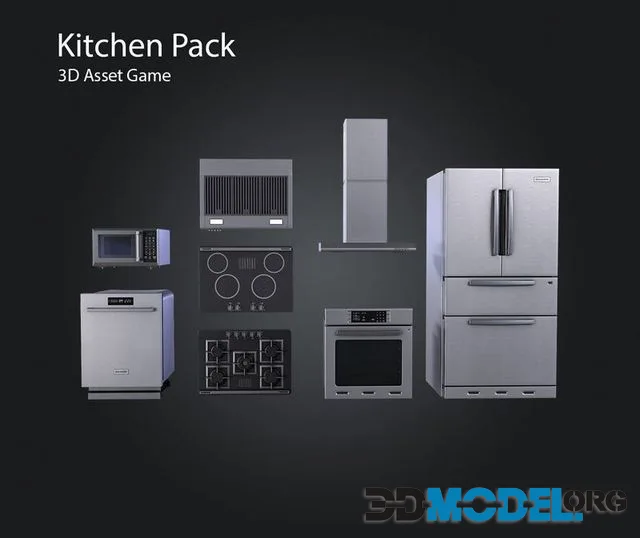 Kitchen Pack Low-poly (PBR)
