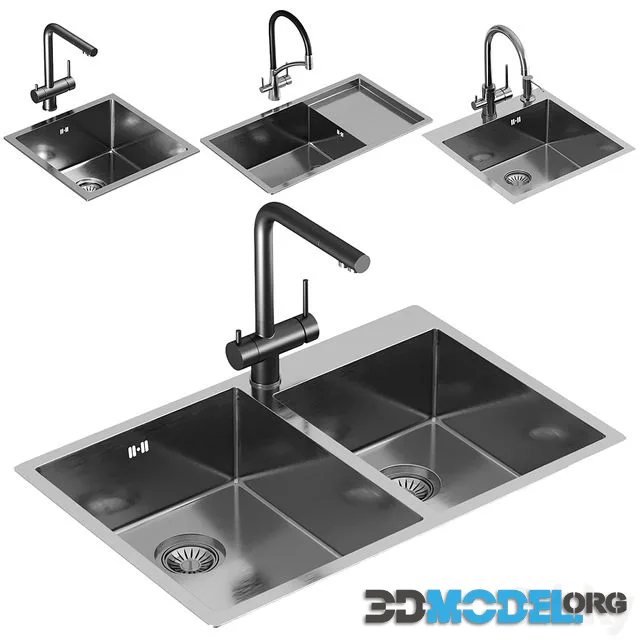 Kitchen sink set