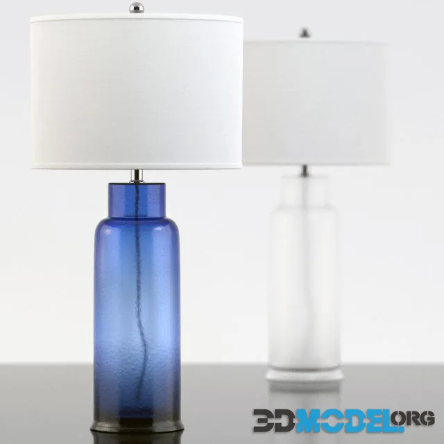 Lamp safavieh Blue Glass