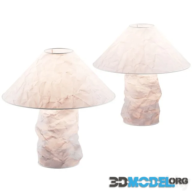 Lampampe paper table lamp by Ingo Maurer
