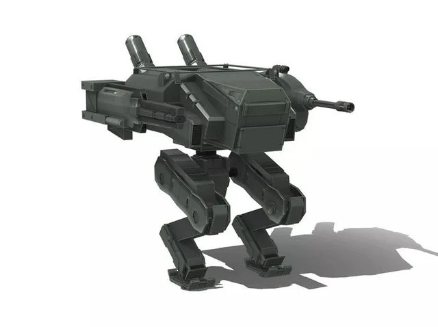 Mech Robot Low-poly (PBR)