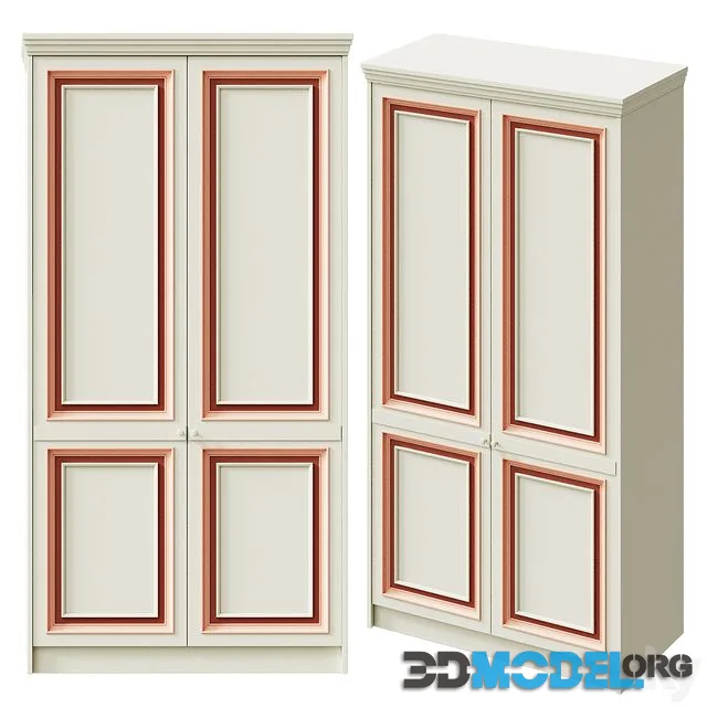 Neoclassic wardrobe colored