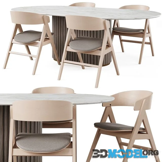 NEWMAN Dining Table and WATERTON Chair
