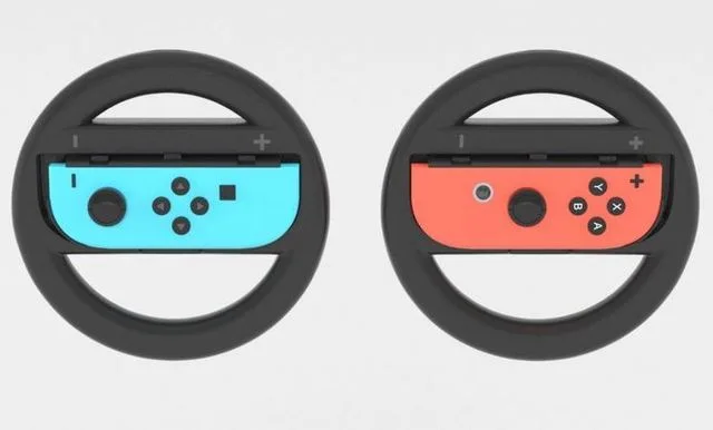 Nintendo Switch Joy-Con Wheel Accessory Pair Low-poly (PBR)