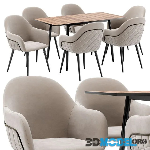 Novel dining chair and Enlay table
