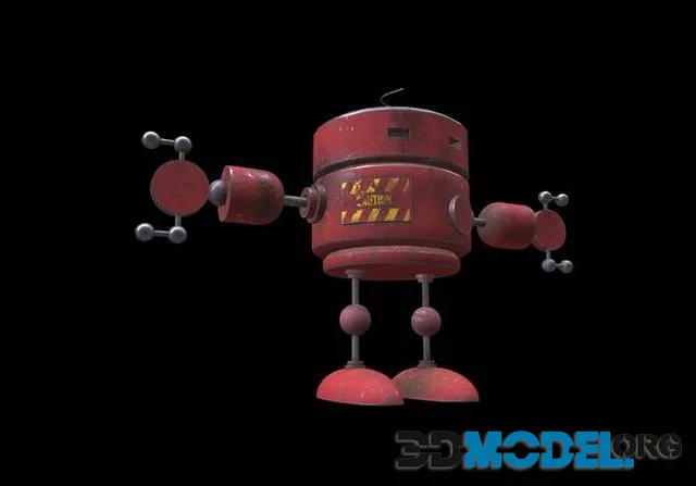 Old Robot Low-poly (PBR)