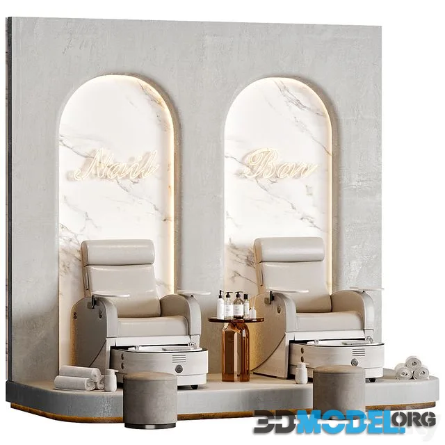 Pedicure area in the beauty salon 01