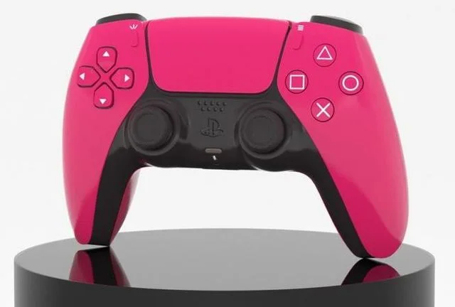 PS5 DualSense Wireless Controller Cosmic Red Low-poly (PBR)