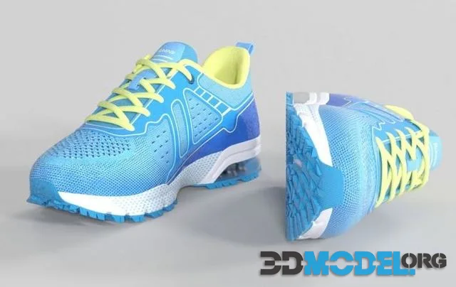 QAUPPE Mens Air Running Shoes Athletic Trail Tennis Sneaker Low-poly (PBR)