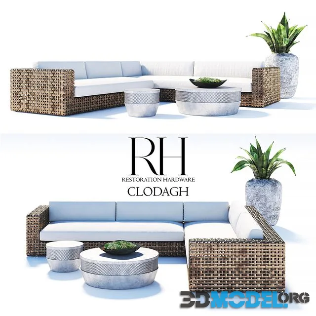 RESTORATION HARDWARE CLODAGH outdoor sofa