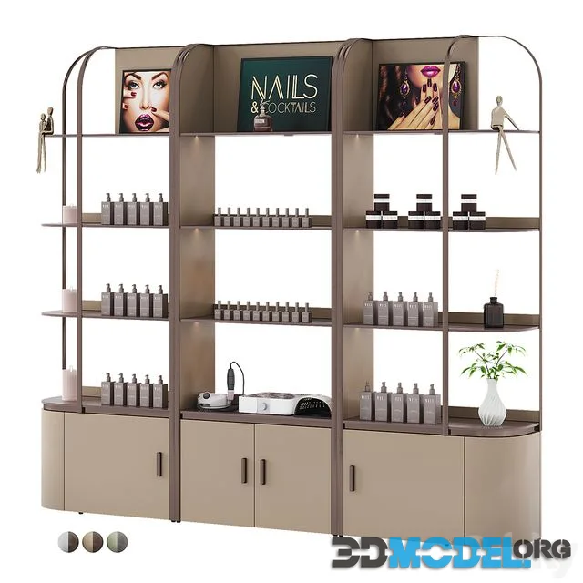 Salon Product Display Shelves