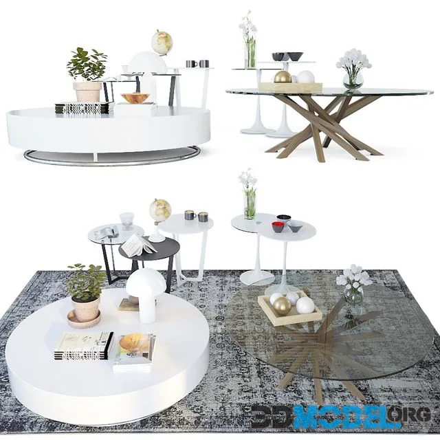 Set coffee tables Sattelan Italia 2