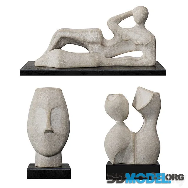 Set of modern sculptures 37