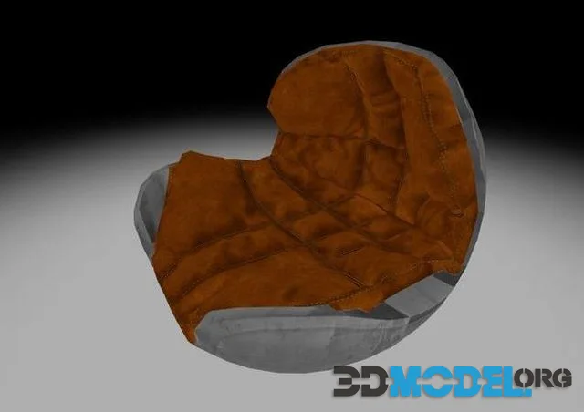 Shell Chair Low-poly (PBR)