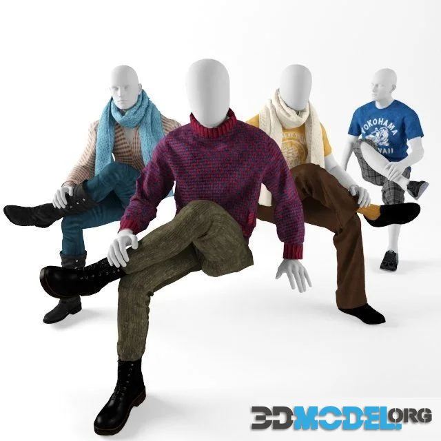 Sitting man