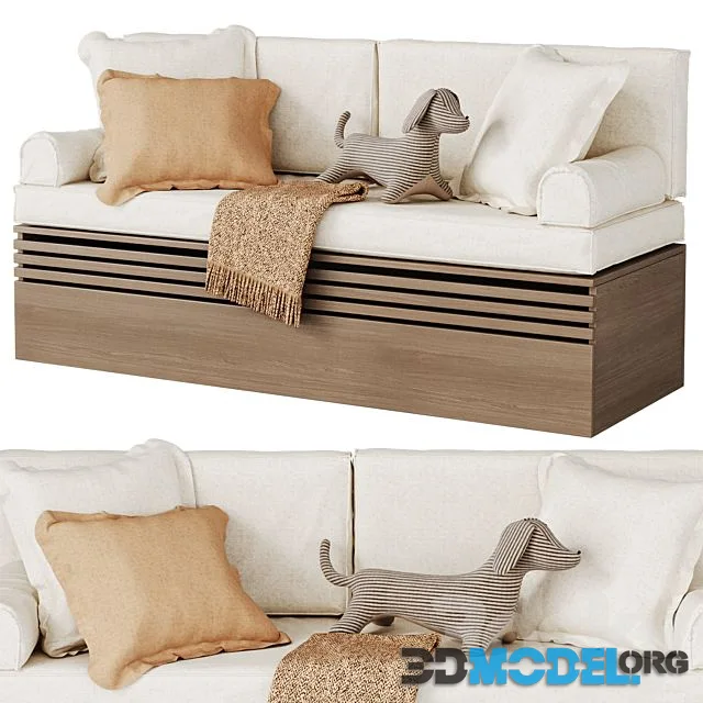 Soft Seat for Window Sill in Childrens Room Pillows