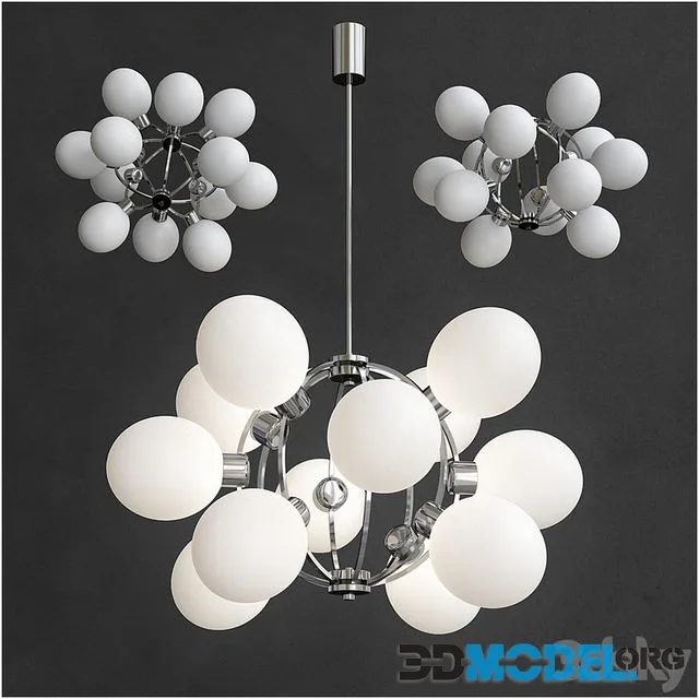 Space Age Sputnik Lamp 12