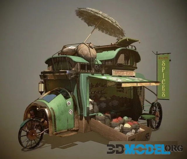 Spice shop on wheels (PBR)