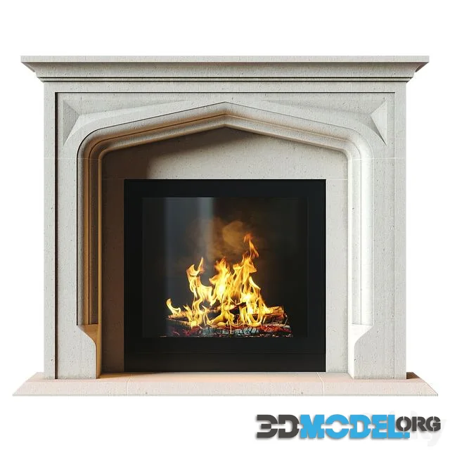 Stone Fireplace 1