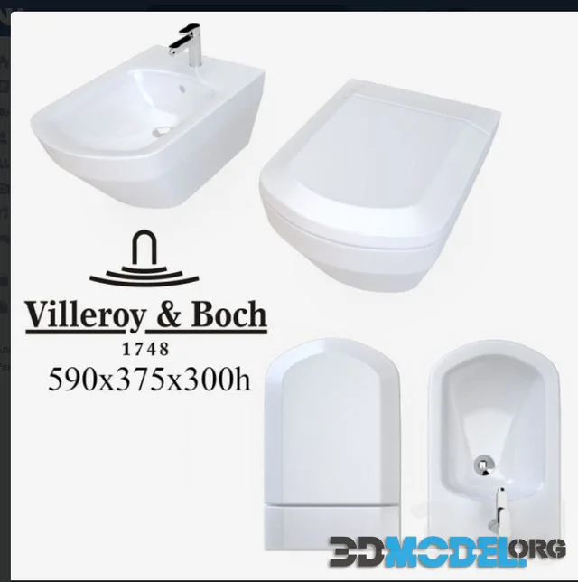 The toilet and bidet Villeroy&Boch Sentique