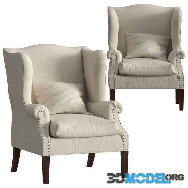 Thorn Tail Wing Back Armchair