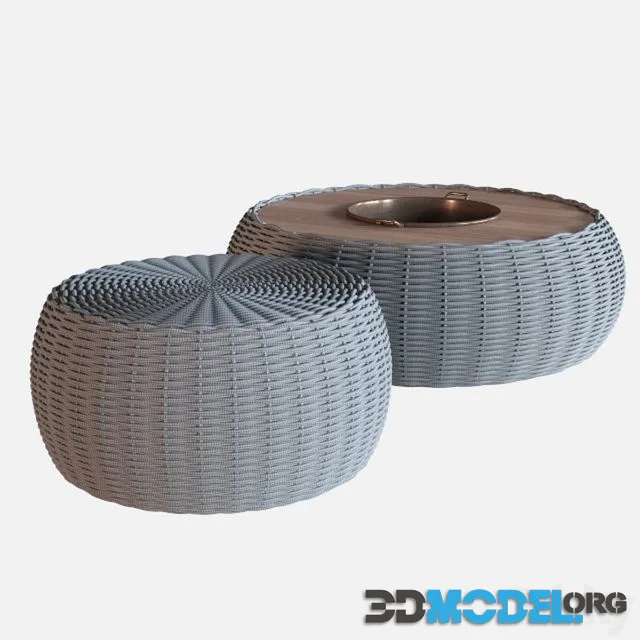 Tidelli, MARINA CENTER AND SIDE TABLE