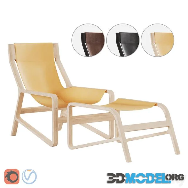 Toro Lounge Chair + Toro Ottoman