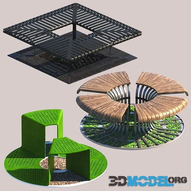 Tree Bench Grates