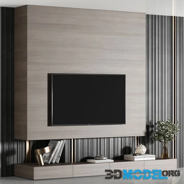 Tv wall set 10 and decor