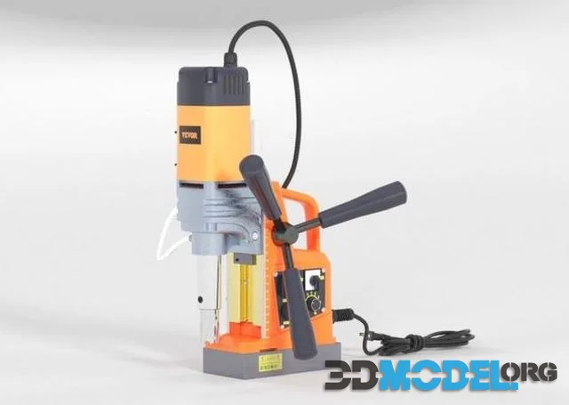VEVOR Magnetic Drill Low-poly (PBR)