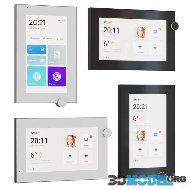 Video intercom AZ-07LL white black from BAS-IP