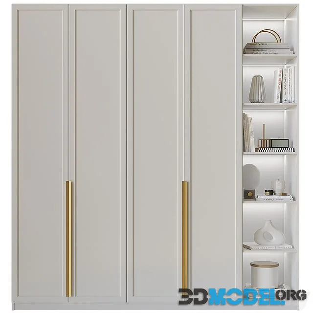 Wardrobe 5 with a niche for decor
