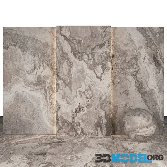 White bamboo marble