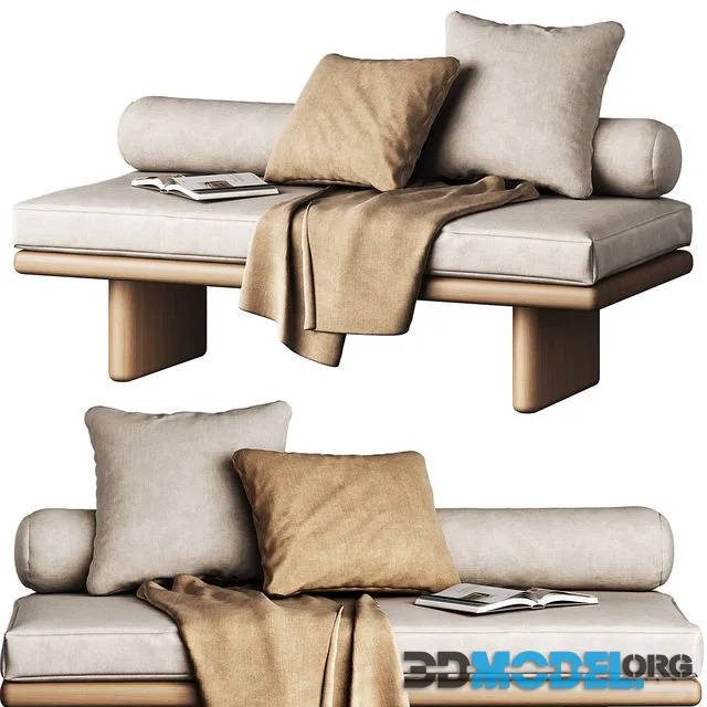 Window seat with cushions