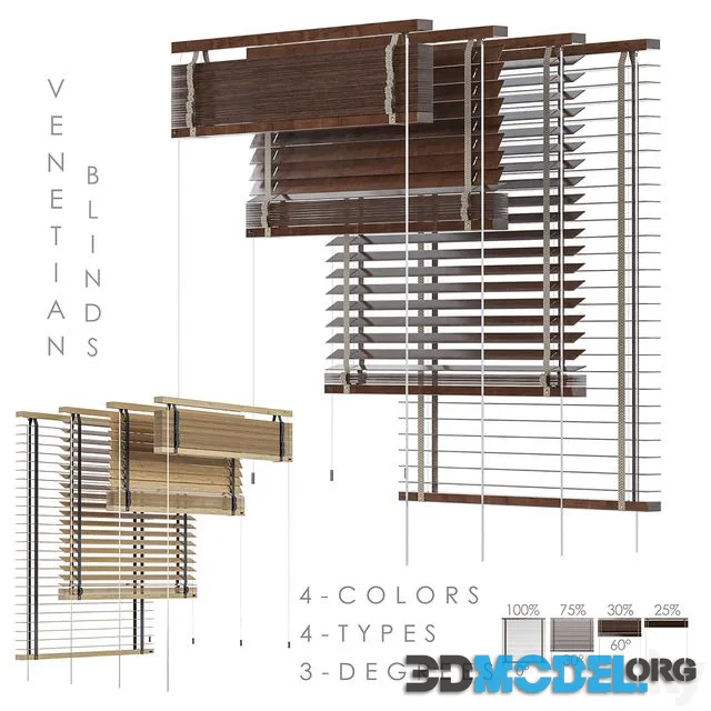 WOOD Venetian Blind 950 in 45 mm