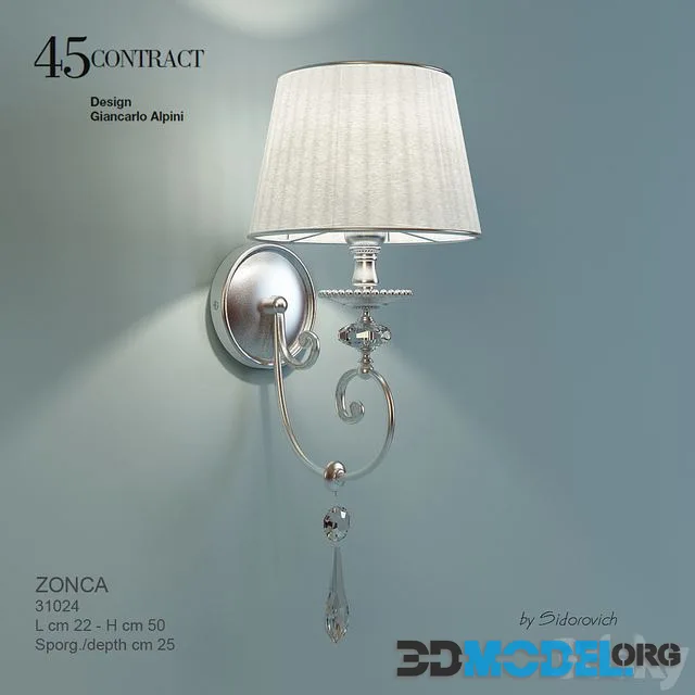 ZONCA SPA Collection 45contract ART31024 wall lamp
