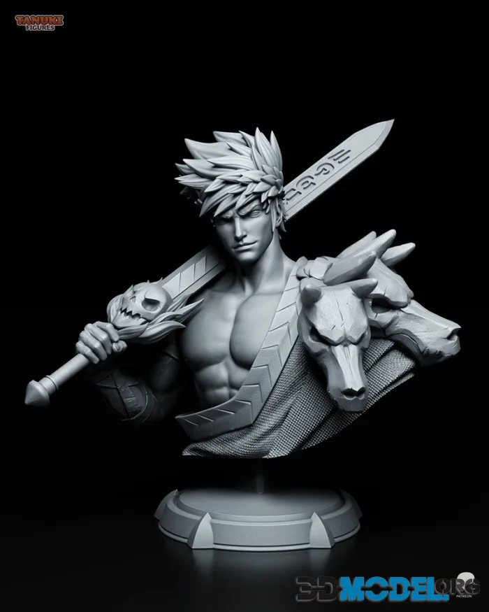 Tanuki Figures - Zagreus Bust – Printable