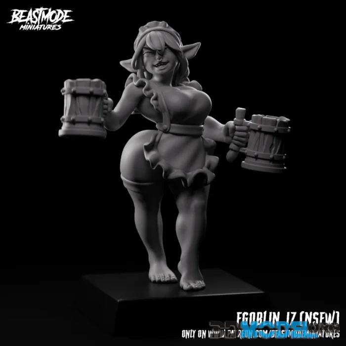 Beastmode Miniatures - Female Goblin 17 – Printable