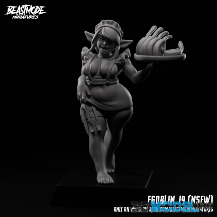 Beastmode Miniatures - Female Goblin 19 – Printable