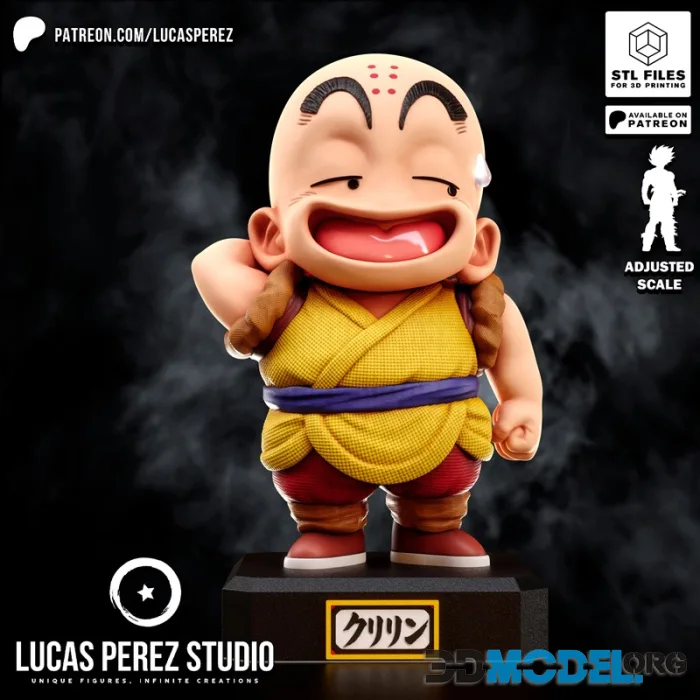 Lucas Perez - Dragon Ball - Krillin Kid – Printable