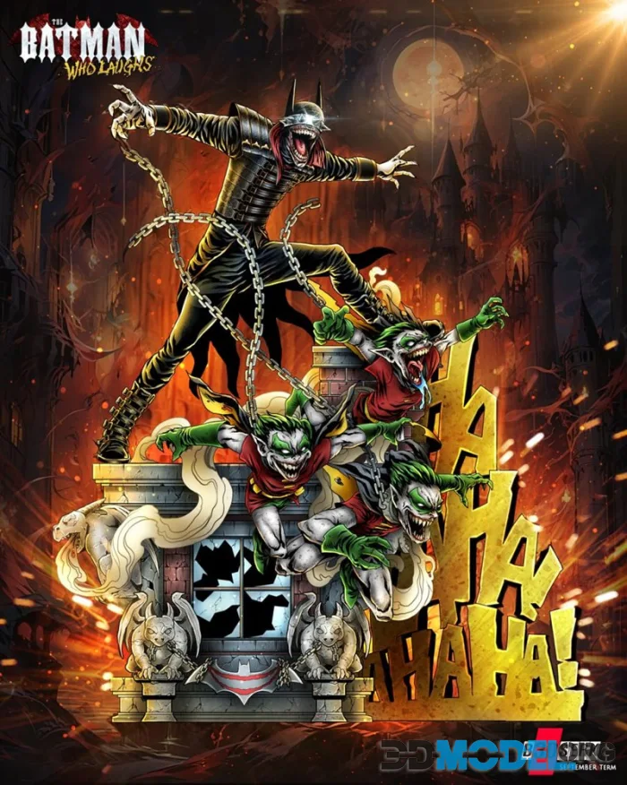 B3dserk - Batman Who Laughs Sculpture – Printable