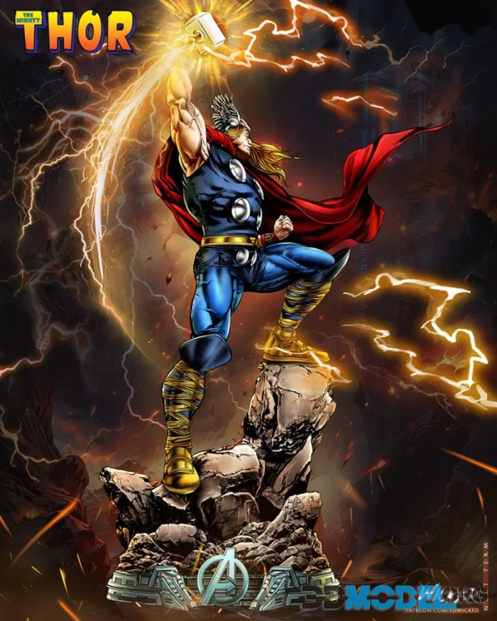 Wicked - Thor Sculpture – Printable