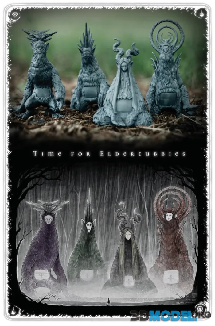 VoidRealm Minis - Rise of the Eldertubbies – Printable