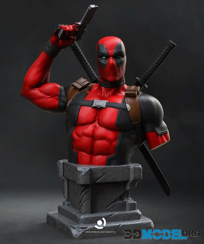 Stalyn Quito - Deadpool Bust – Printable