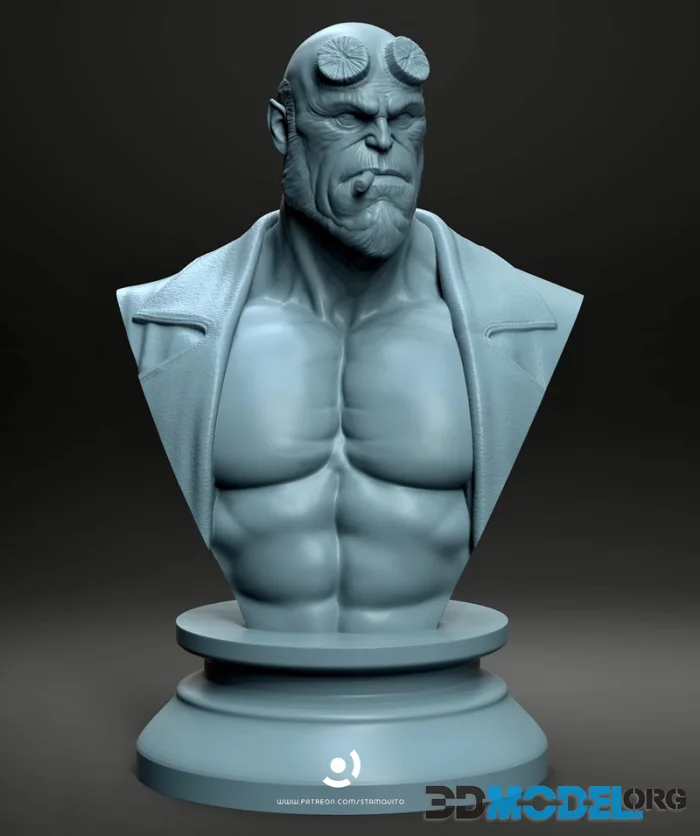Stayln Quitto - Hellboy Bust – Printable