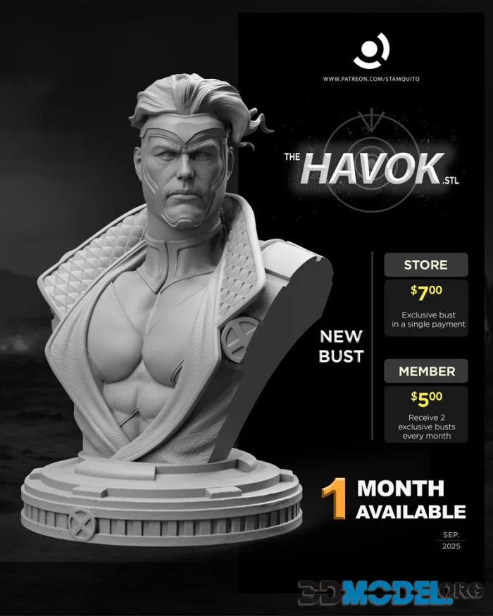 Stayln Quitto - Havok Bust – Printable