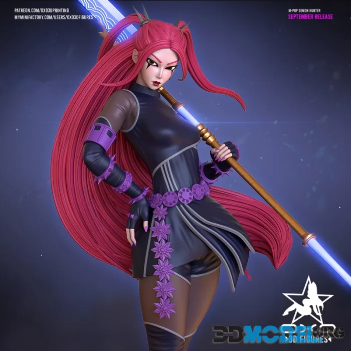 OXO3D Figures - Kpop Demon Hunter Mira Figure – Printable