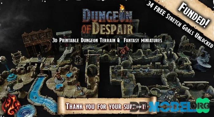 Crippled God Foundry - Dungeon of Despair – Printable