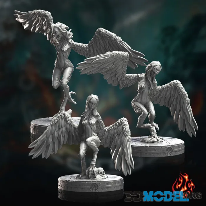 Crippled God Foundry - Dread Harpies – Printable