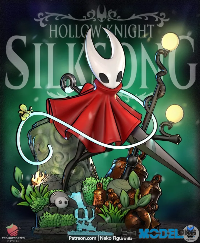 Neko Figurines - Hornet (Hollowknight Silksong) – Printable